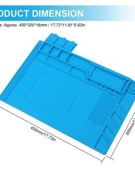 极速450300MM Silicone Pad Magnetic MaintMenance Mat Antist