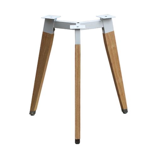 极速北欧a实木餐桌架 三脚桌架圆桌架洽谈桌架 实木脚餐桌腿 餐桌