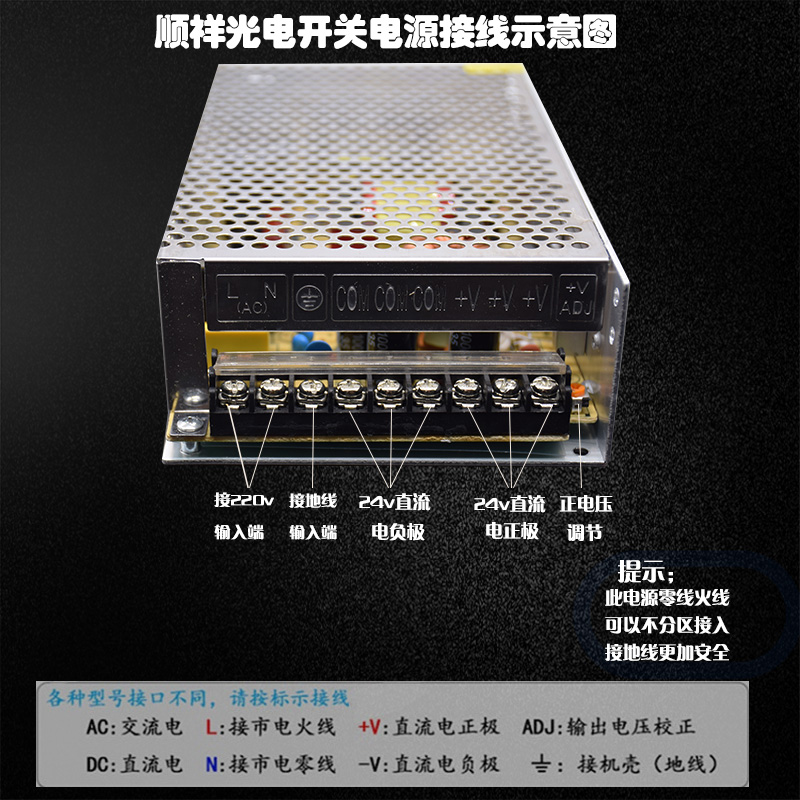 极速变压器220v转24v10a2w50W开关电源DC24v可调稳压直流电源24v