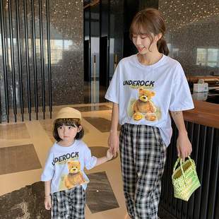 2021 summer new 极速Parent style clothes foreign moth chijld