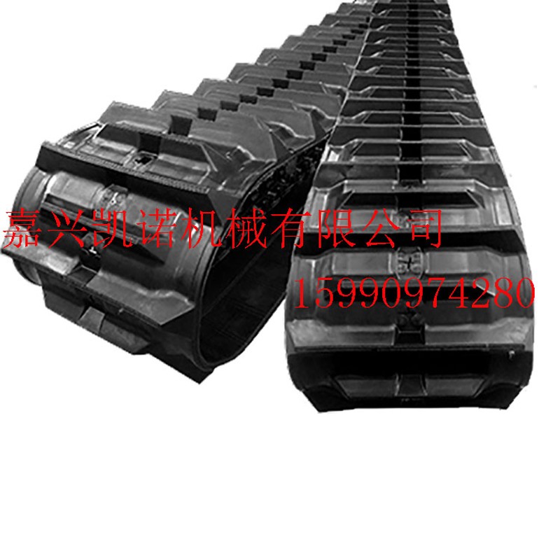 极速高质量d收割机履带收割机橡胶履带D400X90X48 400*90*48宽齿