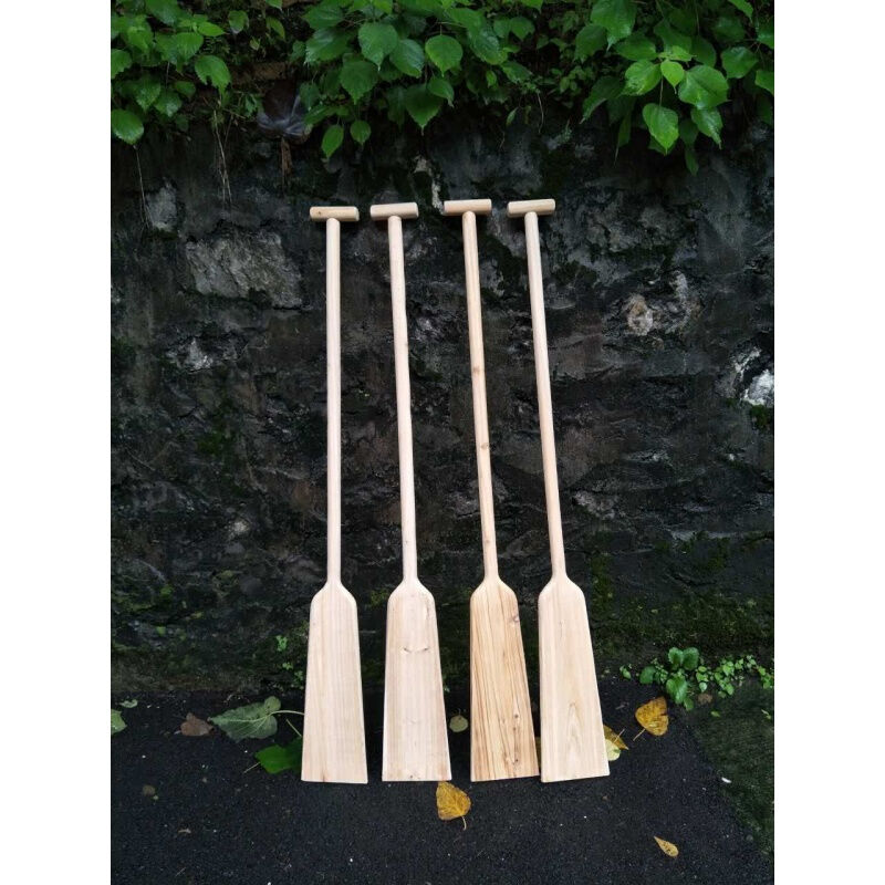 极速1 5米木船桨漂流船桨龙舟船桨手摇船L桨装饰船桨道具可订做可