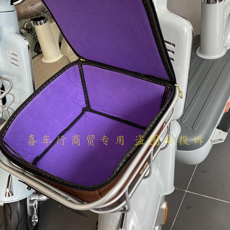 极速适用于雅迪奢享摩登 电动x车车筐防水内胆菜篮内包防雨罩TDT1
