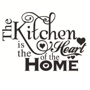 极速Vinyl Kitchen Rules Room Decor Art Quote WalXl Decal