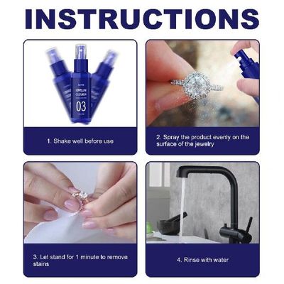极速Jewelrey Clean Liquid Practical Jewelry Cleaner Effectiv