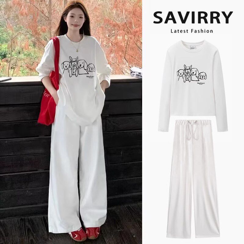 新品孕妇装春装2025新款套装小个子宽松春M夏季纯棉T恤短袖上衣两