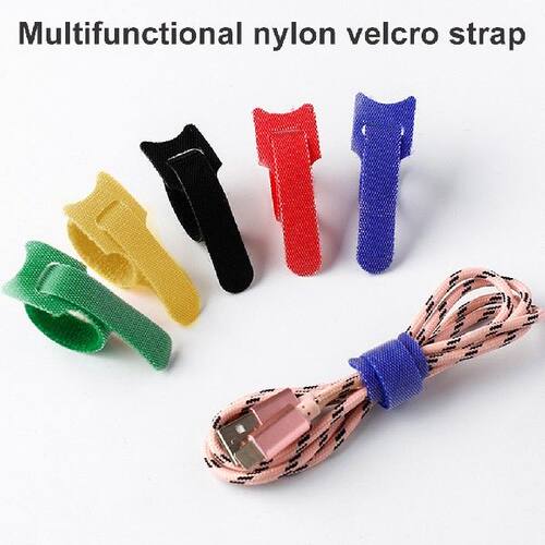 新品50PCS Nylon Cable Ties ReusBable Cords Organizer Cloth D