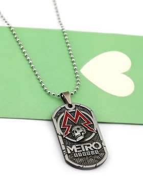 极速Game Metro Exodus 2033 Neczklace Pendants Metal Souvenir