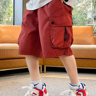 极速短裤男款夏季k儿童装男童五分裤薄款大童夏款工装中裤炸街男