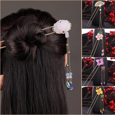 古风发簪盘发流苏插梳简约t百搭气质头饰发钗旗袍头饰步摇配饰品