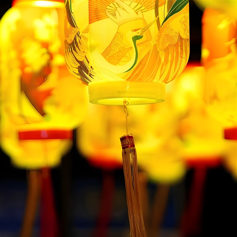 极速2025新款宫灯古风装饰汉z服拍照道具连串古装中式仿古民宿发