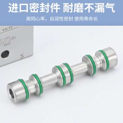 气动亚德客型先导式电磁阀三位五通4V230-08/33J0-10/430-15 C-E-