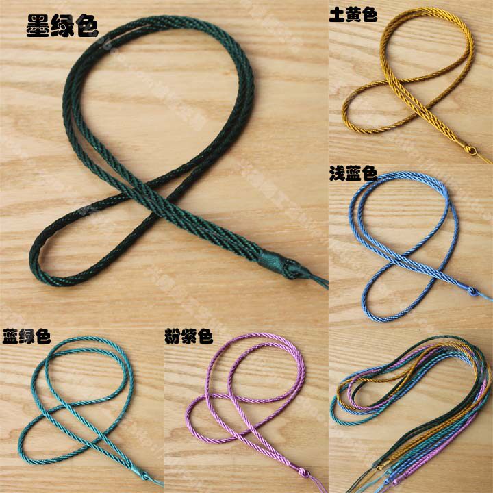 极速DIY直套j式挂件玉坠吊坠绳子玉佩挂坠项坠绳简约2mm多色