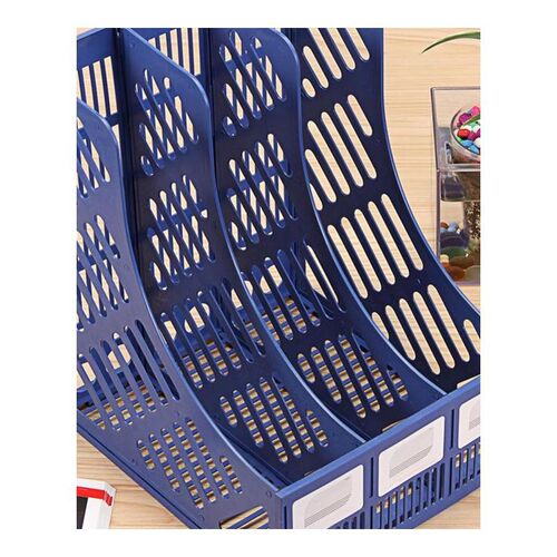 极速3 Sections Magaziqne File Stand Holder Home Office Docut