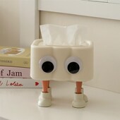 极速创意可爱眼睛装 饰纸巾u盒抽纸收纳盒餐巾抽纸盒家用餐桌桌面