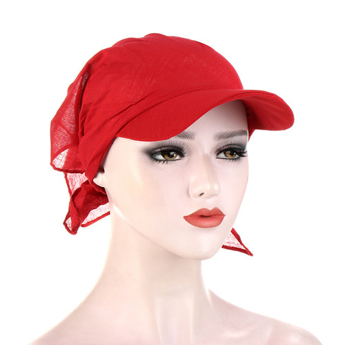 极速Newc Fashion Solid Color Scarf Hat Outdoor Windproof Ban