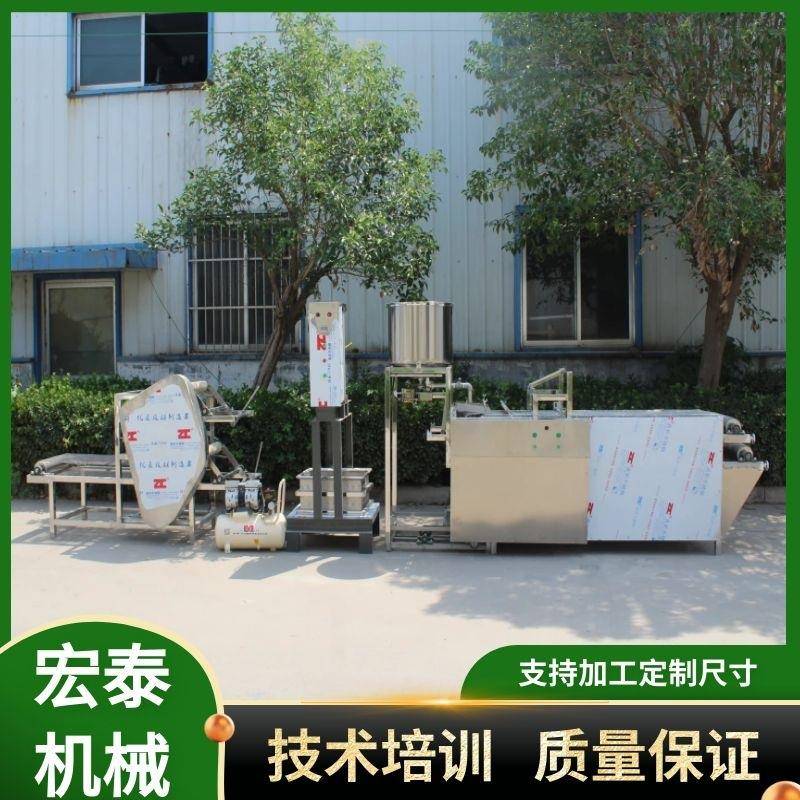家用小型做豆腐皮的设备厚薄可调操作简单气动压制豆腐皮机