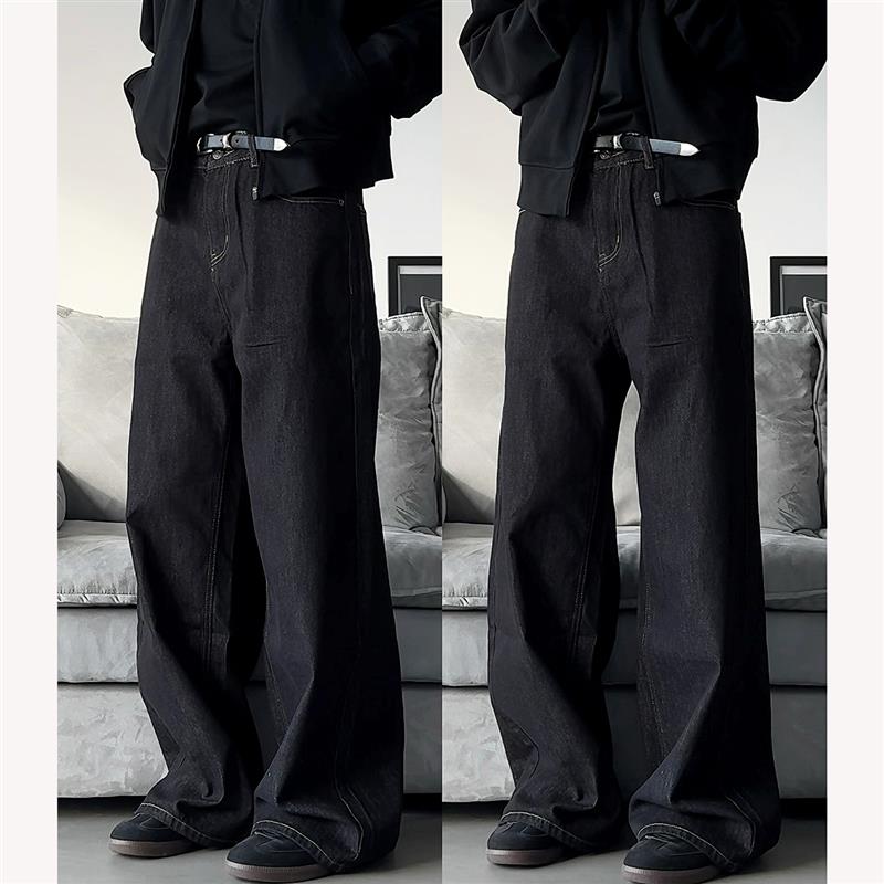 【经典原牛】甄枚前美式水洗经典cleanfit直筒宽松秋冬男女牛仔裤