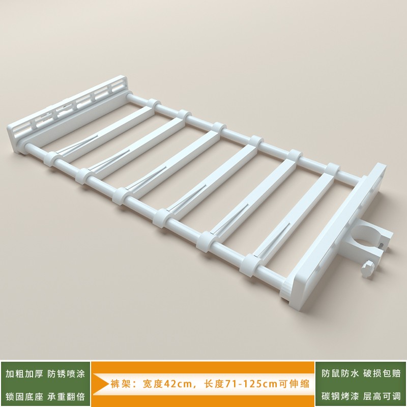 极速顶天立地晾晒衣架落地t卧室置衣架阳台免打孔伸缩置物架衣柜