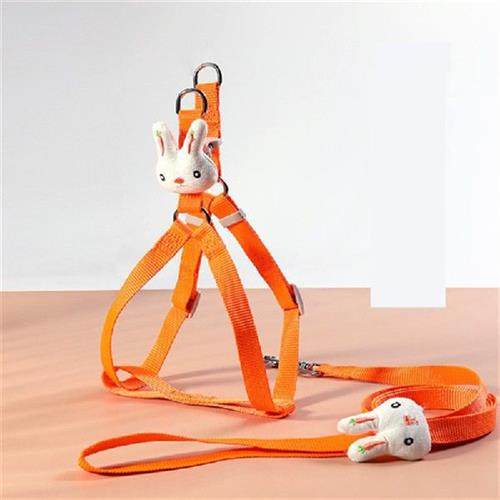 极速Cute Dog Cat Harness Leash Set Adjustable RCute Rabbit P