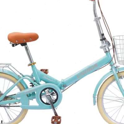 极速新款摺叠自行车20寸22寸超轻可携式男女式学生成Y年减震变速