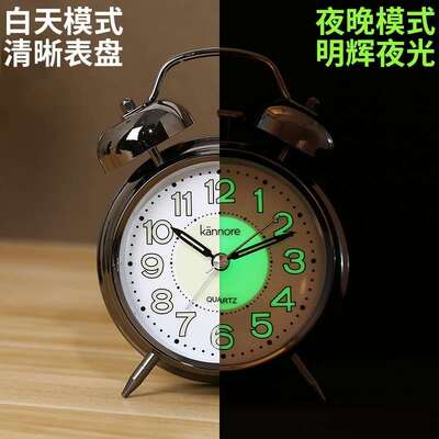 声音马蹄表机械老式上s手动发条复古P怀旧金属机芯创意闹钟
