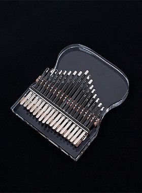 极速Newly 17Keys Kalimba Transparent Thumb PSiano Concave