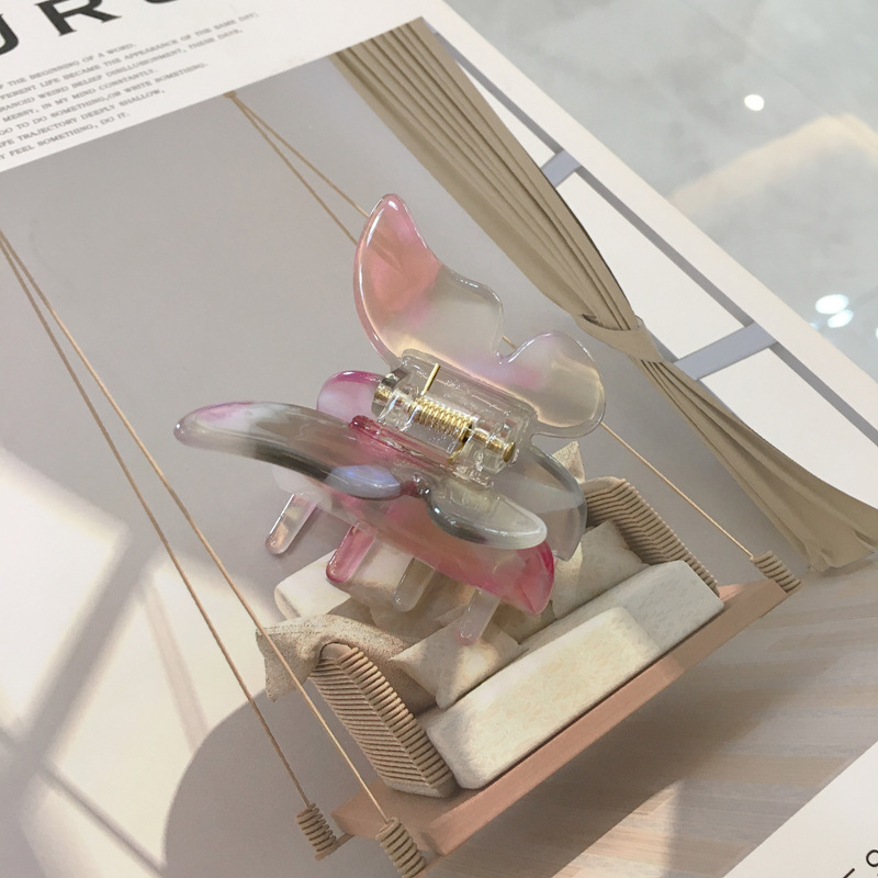 极速Acetate Butterfly Haiur Claw Banana Clip Barrettes  Swee