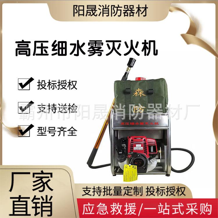 背负式喷水灭火机森林防火扑火机具高压细水雾灭火机6FT-90A