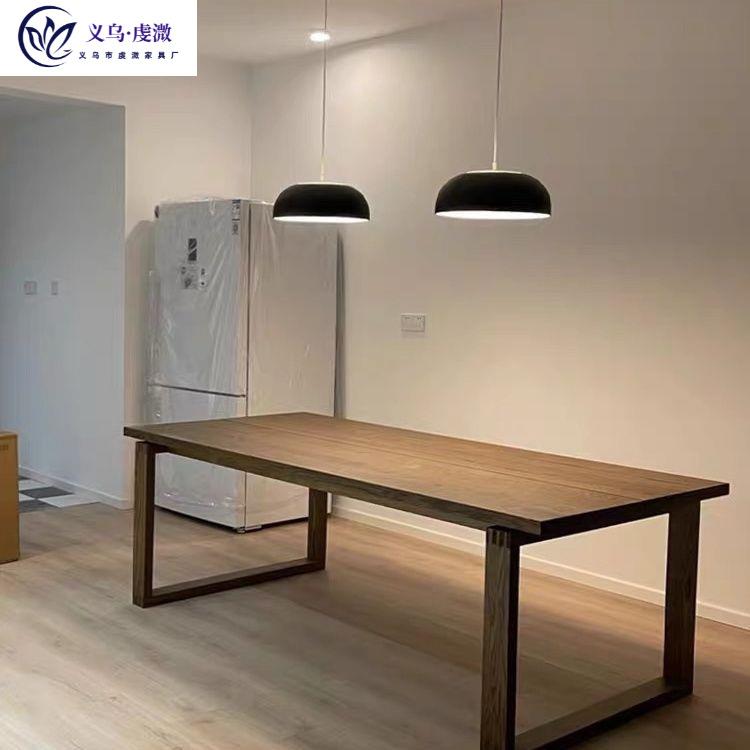 实木双人电脑桌台式卧室家用办公桌书桌工作台小户型餐桌学习桌