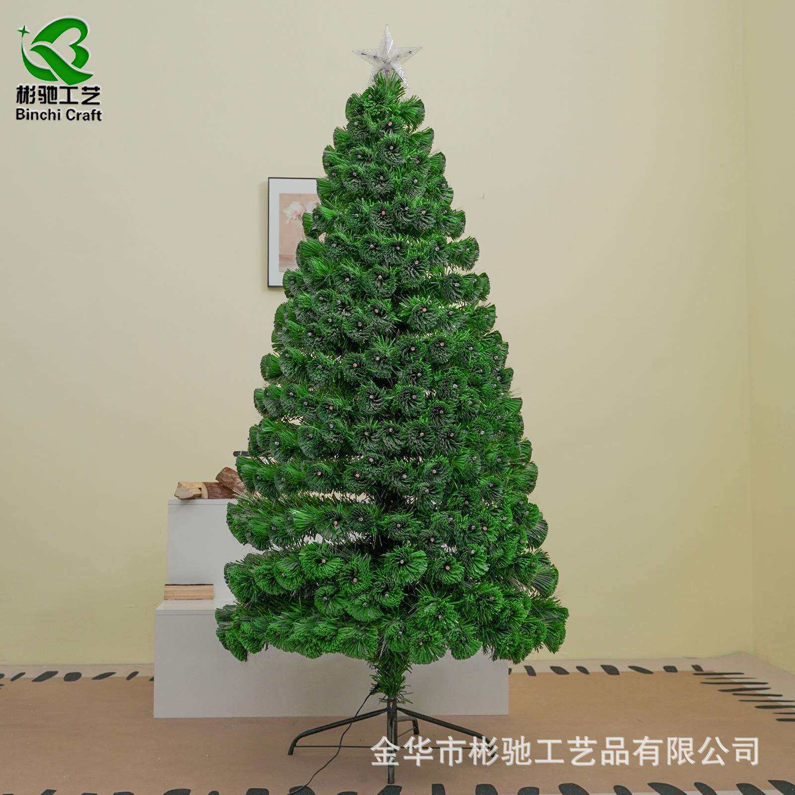 新款加密圣诞树120-240cm落地大型圣诞装饰树节日彩灯款圣诞树