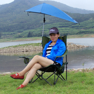 遮阳躺椅  休闲折叠躺椅 沙滩伞椅 遮阳钓鱼躺椅 剧组椅 户外伞椅