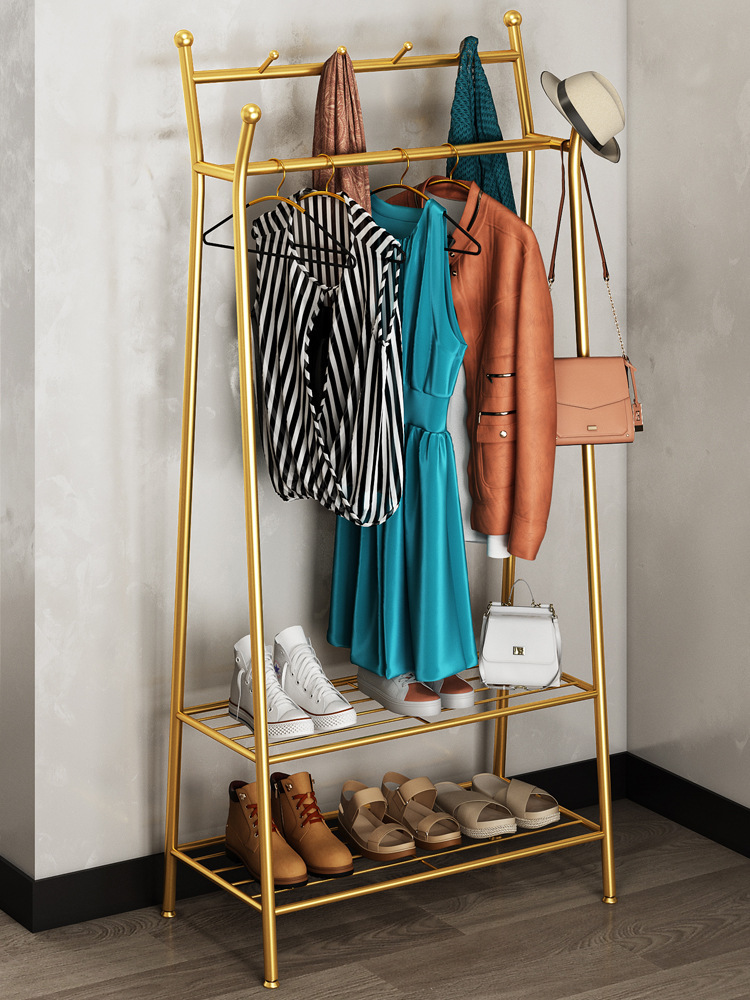 意式轻奢可移动衣架落地卧室家用简易挂衣架多功能客厅收纳衣帽架