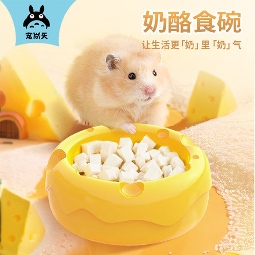 宠尚天仓鼠食盆奶酪食碗金丝熊陶瓷碗蜜袋鼬防翻的饭碗吃饭的碗 - 封面
