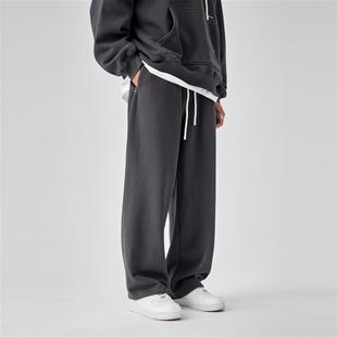 BODYDREAM BM重磅裤子宽松直筒卫裤男裤银狐绒运动休闲裤阔腿裤