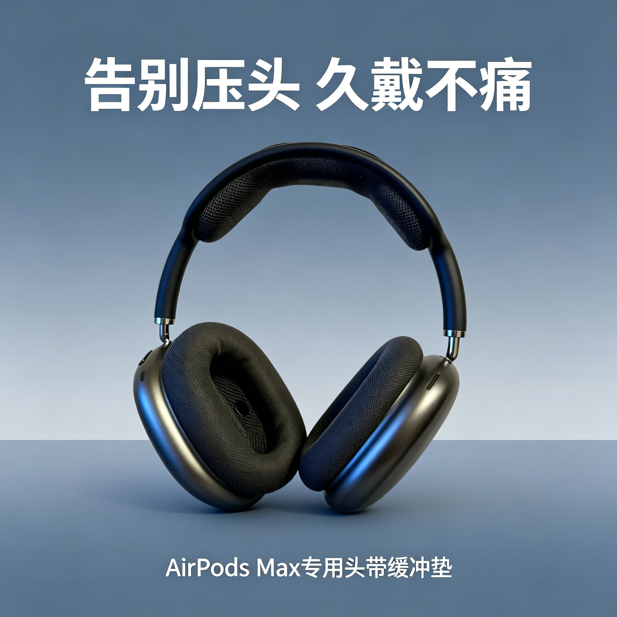 适用AirPods Max头带缓冲垫 软弹内衬 网眼下坠压头修复配件