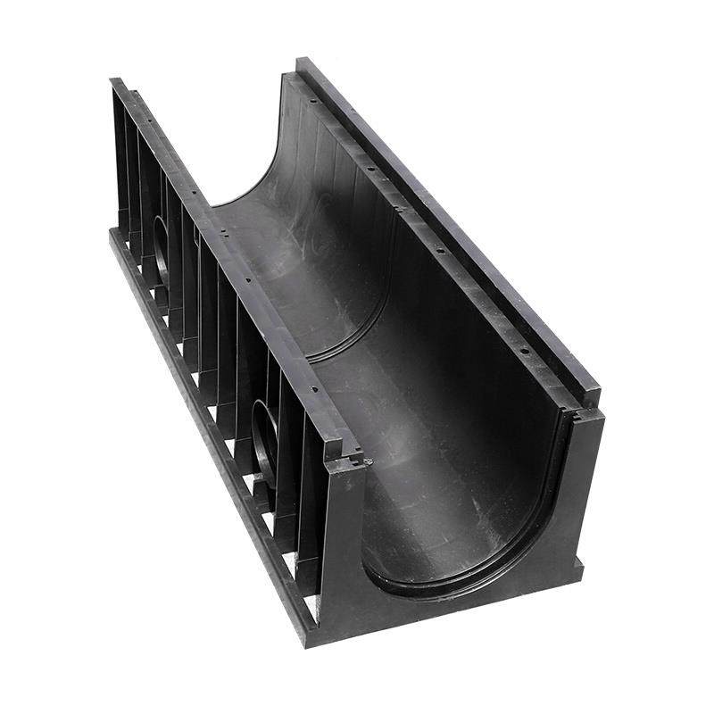 水新wnz品排水沟u型槽线性排市水沟菜场成品排水u形室外塑料沟pe