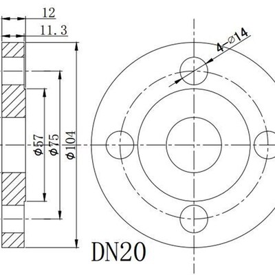 极速DN20 DN25 DN40 flzange for wind turbine