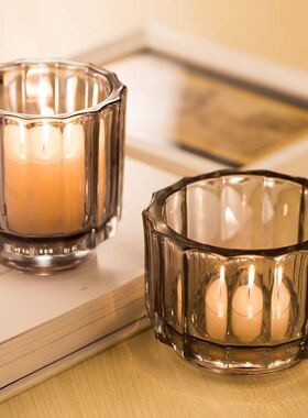 极速Decorative candlestick candle holder rotating Vhousehold