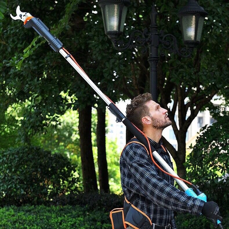 电动修枝剪充电式高粗枝剪园林果树电剪刀3O6v锂电园艺剪枝机