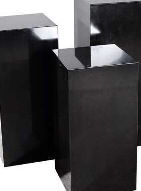 新品新品黑色大i理石底座石头展示台样品屋展示中心F装饰雕塑艺术