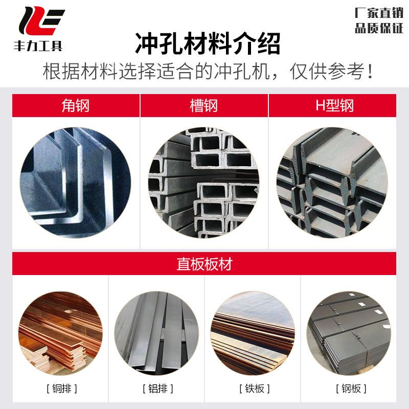 极速下单送模具液压冲孔机CHr-75/80/100/150/200角铁槽钢角钢钻