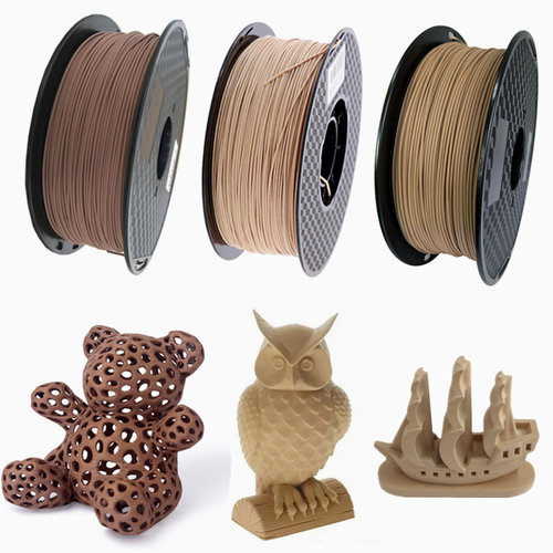 新品3D Wooden PLA 3D Printer Filament 1.7L5mm 1kG/500G/250G