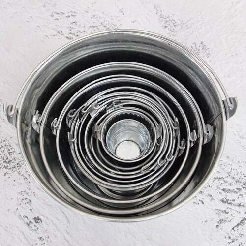 新品铁桶铁e皮桶镀锌铁皮花盆花桶小铁桶桌面垃圾桶化工桶爆米花