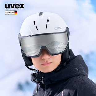 uvex instinct visor德国优维斯滑雪盔镜一体防雾雪镜变色单双板