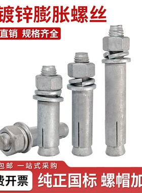 速发热镀锌膨胀螺栓国标热浸锌拉爆加长爆炸螺丝电力光伏MM81021M