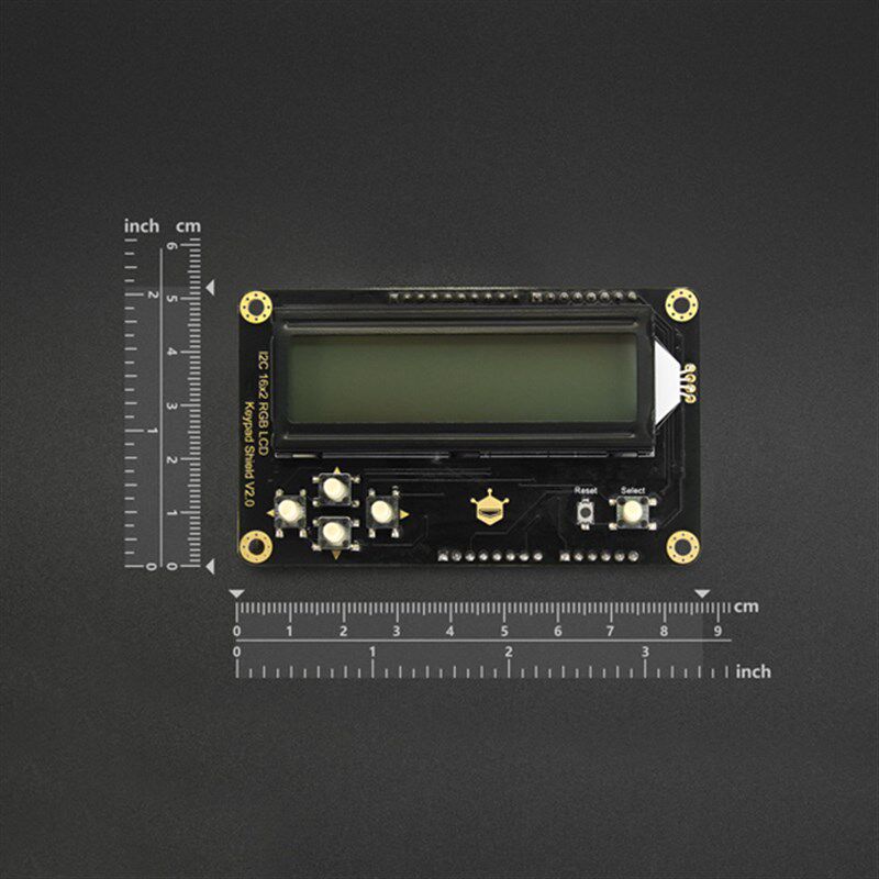 速发duio RGB I2C LCD1602液晶显示按键扩展板 彩字