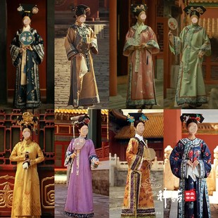 速发清朝吉服故宫摄贵演装服满族清出旗服复古衣影妃皇后装