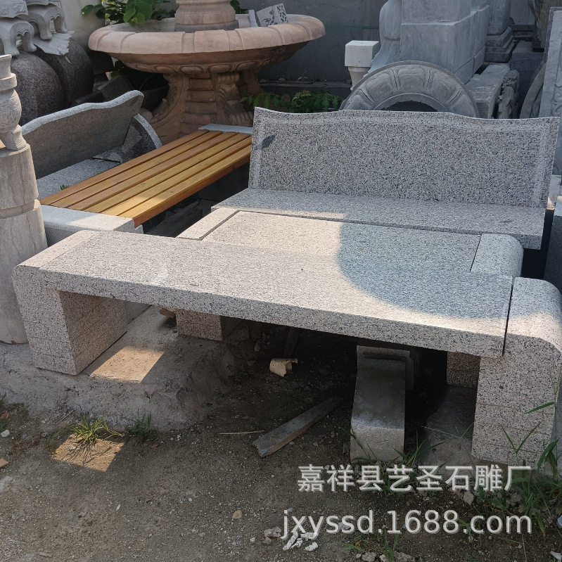 公园石凳 园林景区休息石头凳子 定做各种样式规格的石雕石凳