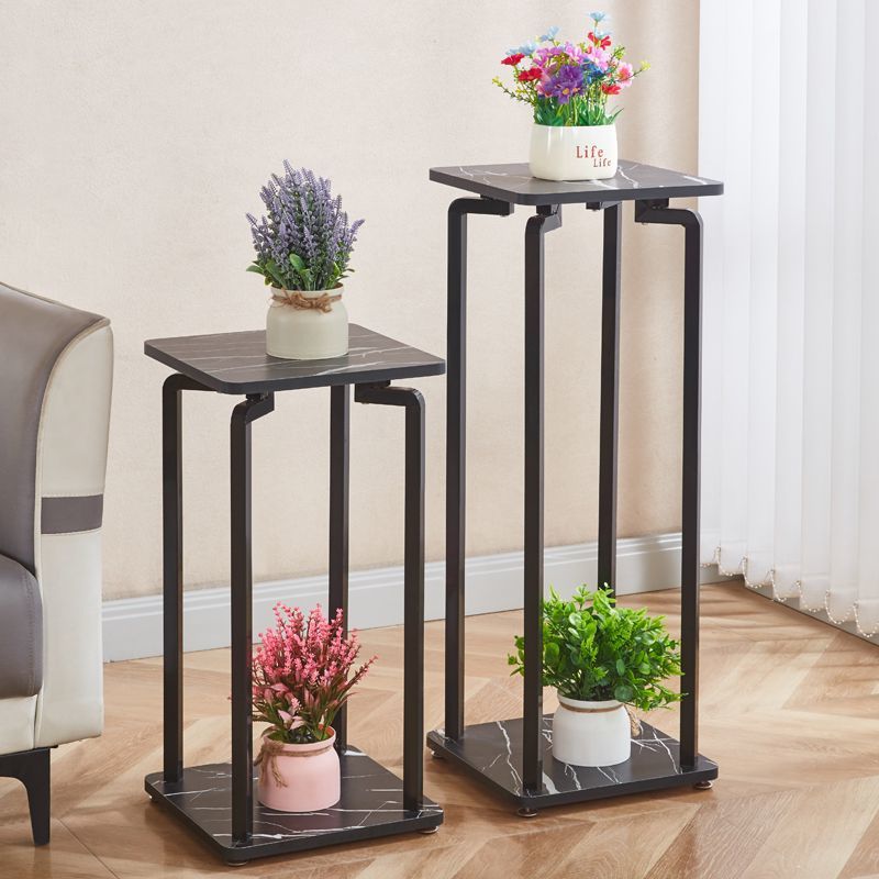 玄关置物架客厅小型鱼缸架过滤器架花盆盆景床头柜工艺品吊兰花架